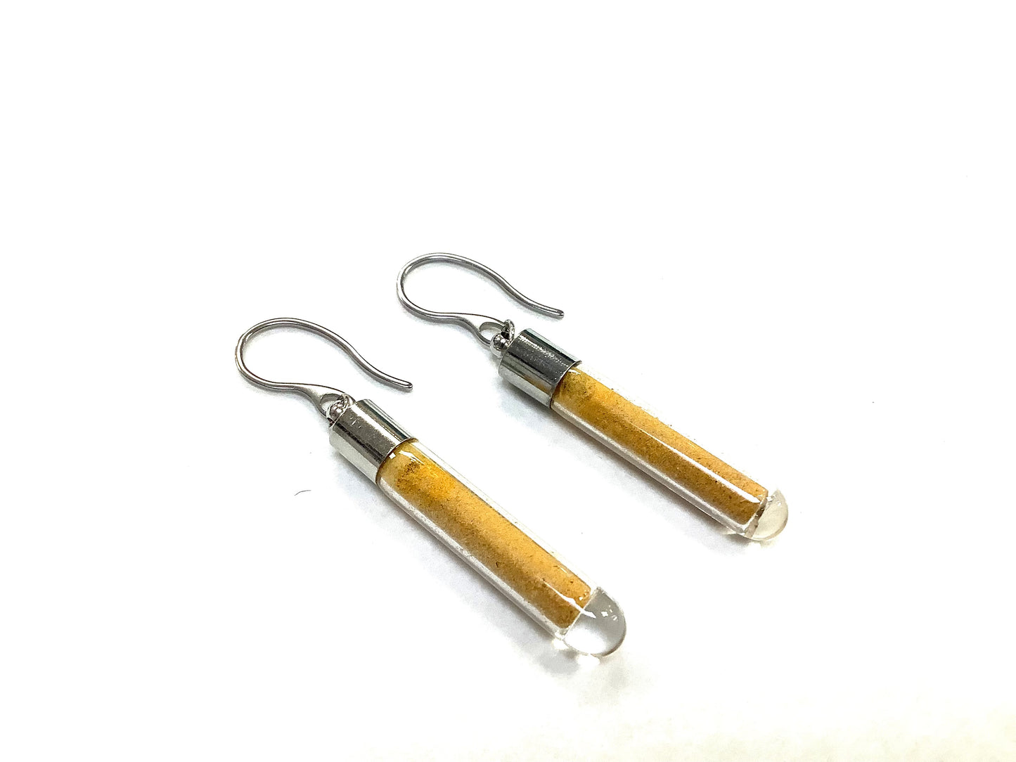 Boucles d'oreilles Curcuma - Courtes - Asha