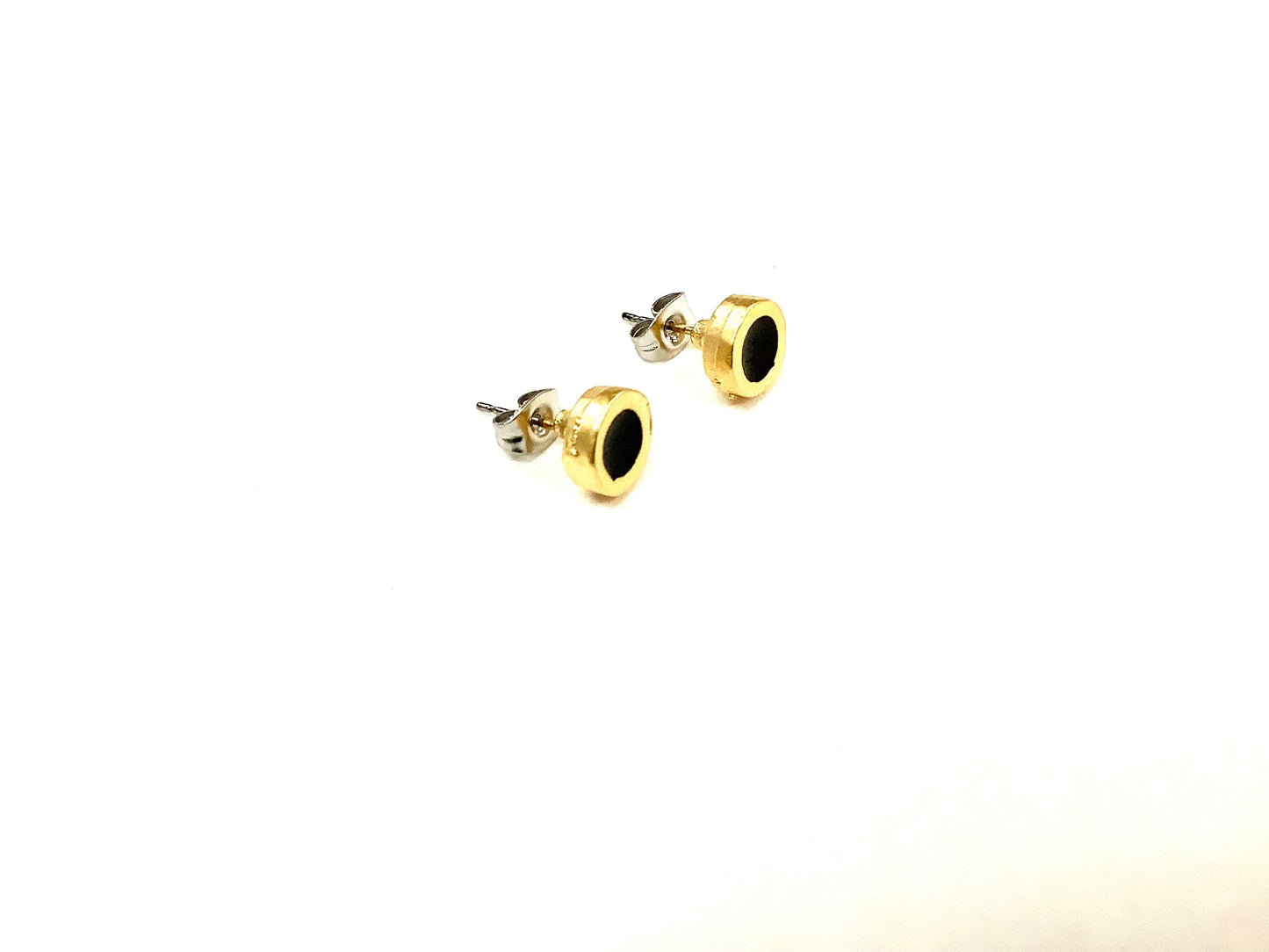 Boucles à l'oreille Ronde 7mm Naturel - (Plusieurs couleurs)