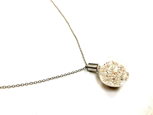 Pendentif Sable de coquillage - Fiole - Asha