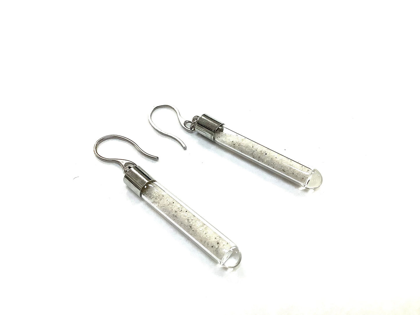 Boucles d'oreilles Sable blanc - Courtes - Asha