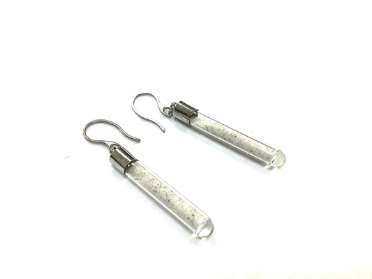 Boucles d'oreilles Sable blanc - Courtes - Asha