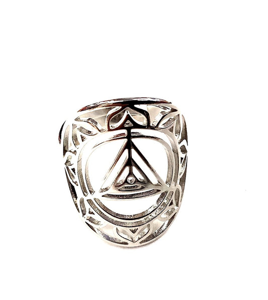 Bague Cercle Triangle - Argent - Création Fish