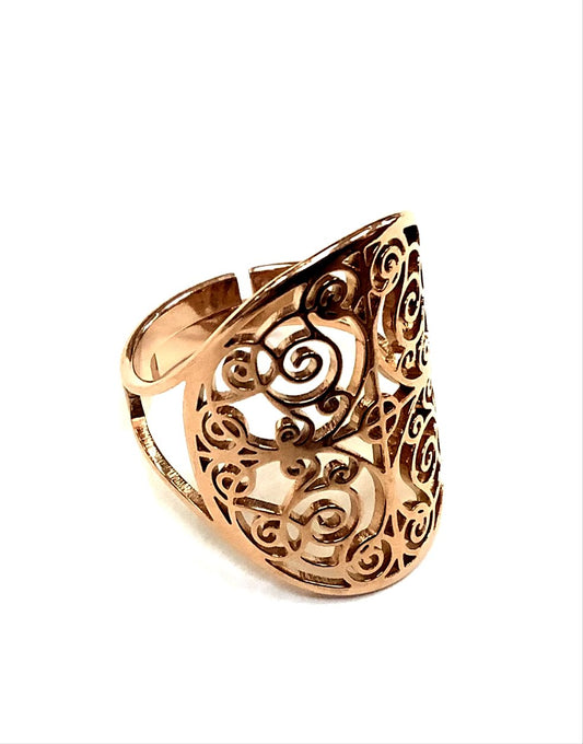 Bague - Métatron - Or Rose - Création Fish