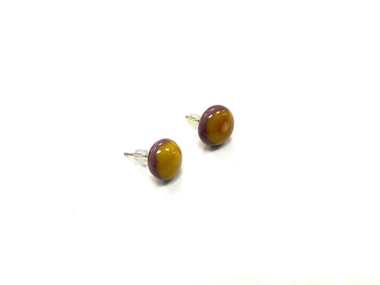 Boucles d'oreilles Colorées - Jaune et lilas - Asha