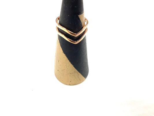 Bague - Maori - Or rose - Création Fish