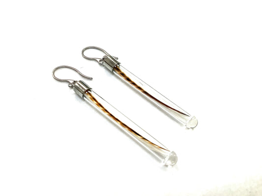 Boucles d'oreilles Plume - Longues - Asha