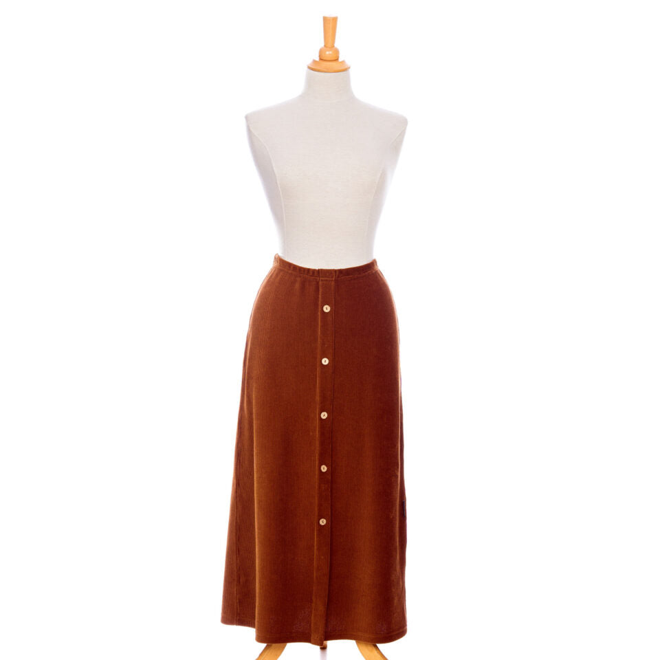 Jupe 7/8 pruche Corduroy cognac