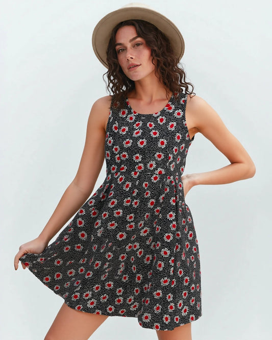 Robe Laura Black n Red