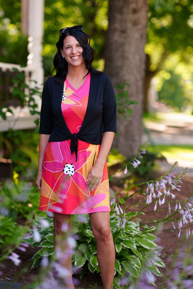 Robe Aperol couleurs chaudes