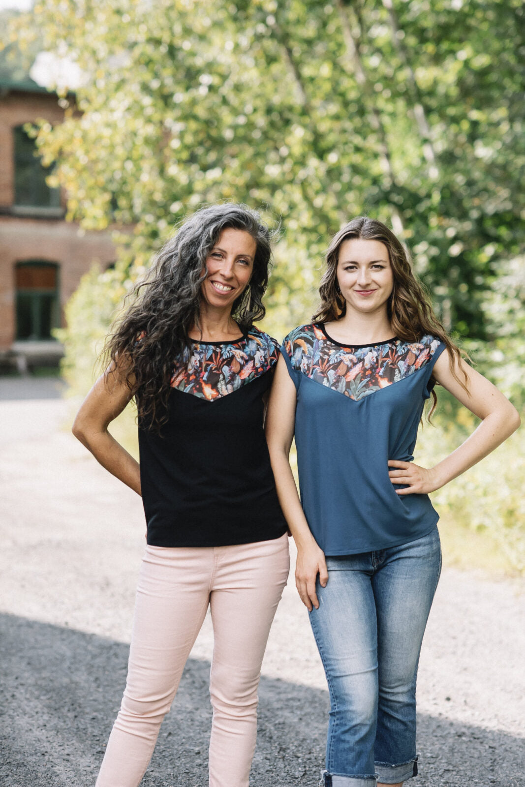 Top pepita fleurs jungle-Marie C