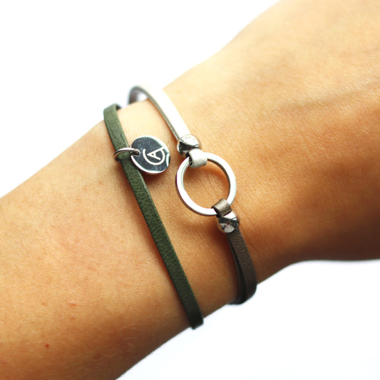 Bracelet mini Lara - Kaki - Cré'art