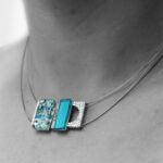 Collier pendentif Mosaïk - 6 couleurs offertes - Créart