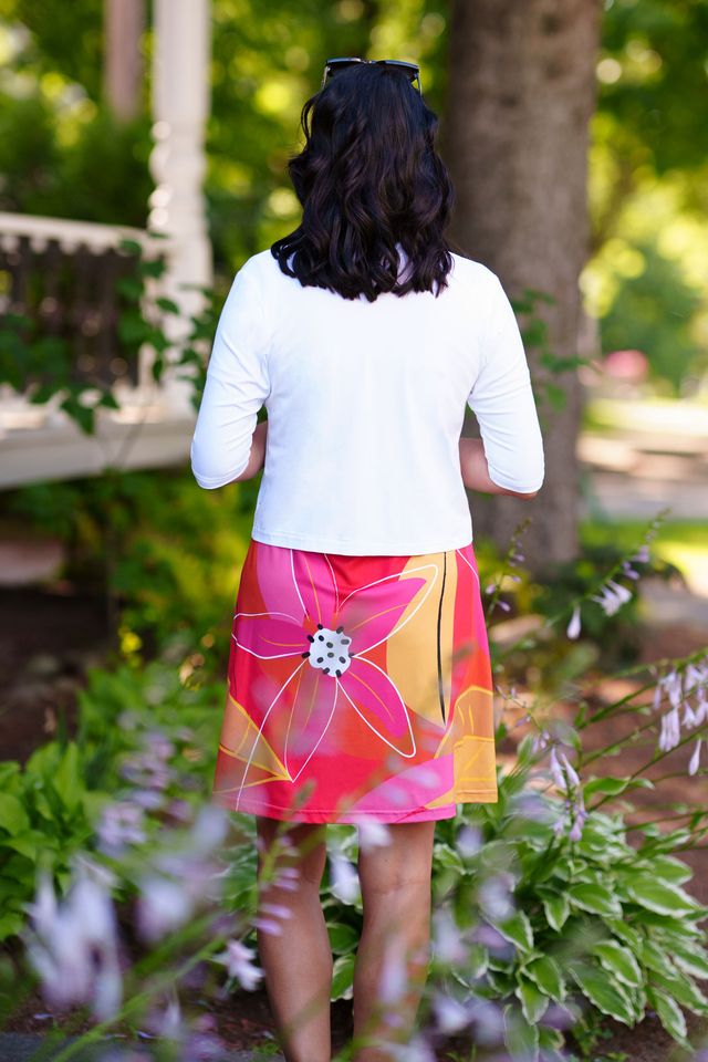 Robe Aperol couleurs chaudes