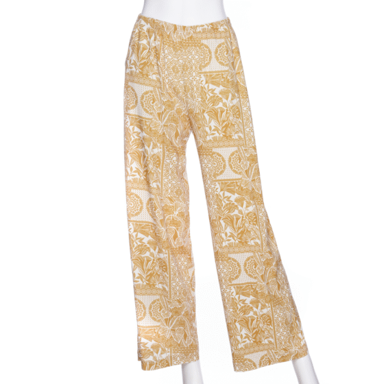 Palazo mango Ocre et ivoire