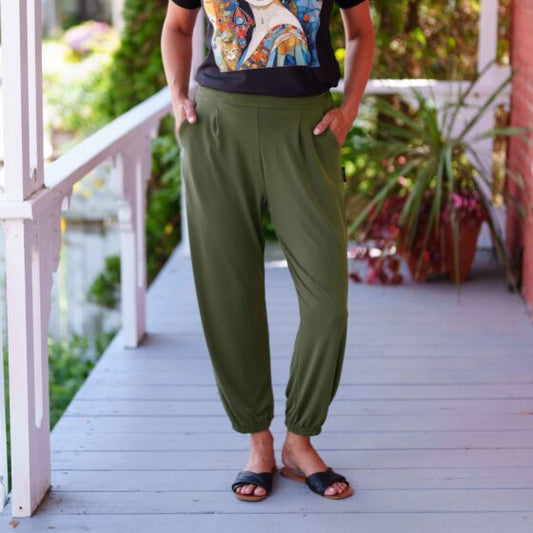 Pantalon 7/8 piña Olive