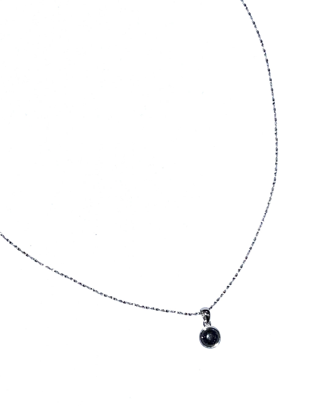 Collier pierre noir - Rouge Argent 9.25