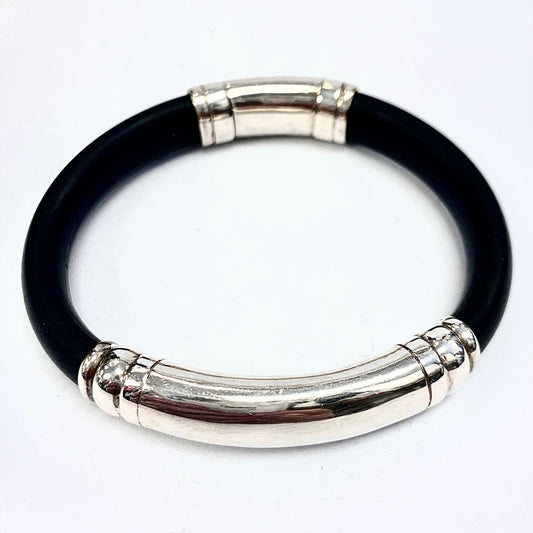 Bracelet - Argent et Noir - Rouge Argent 9.25