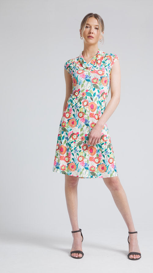 Robe Anne motif blanc