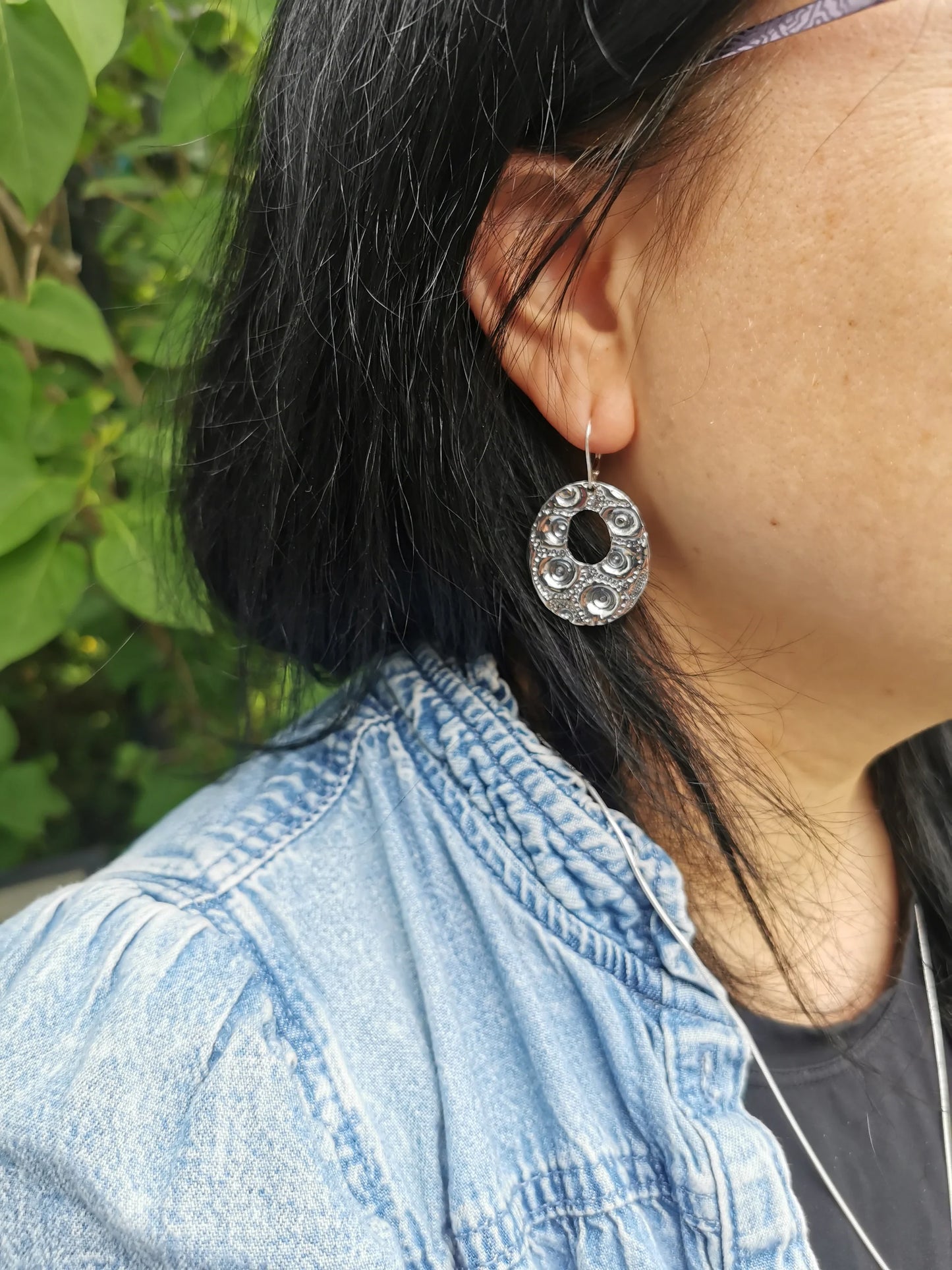 Lune d'oursin, boucles d'oreilles - Marie-Eve Bordeleau