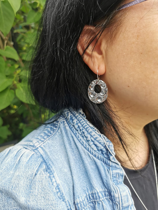 Lune d'oursin, boucles d'oreilles - Marie-Eve Bordeleau