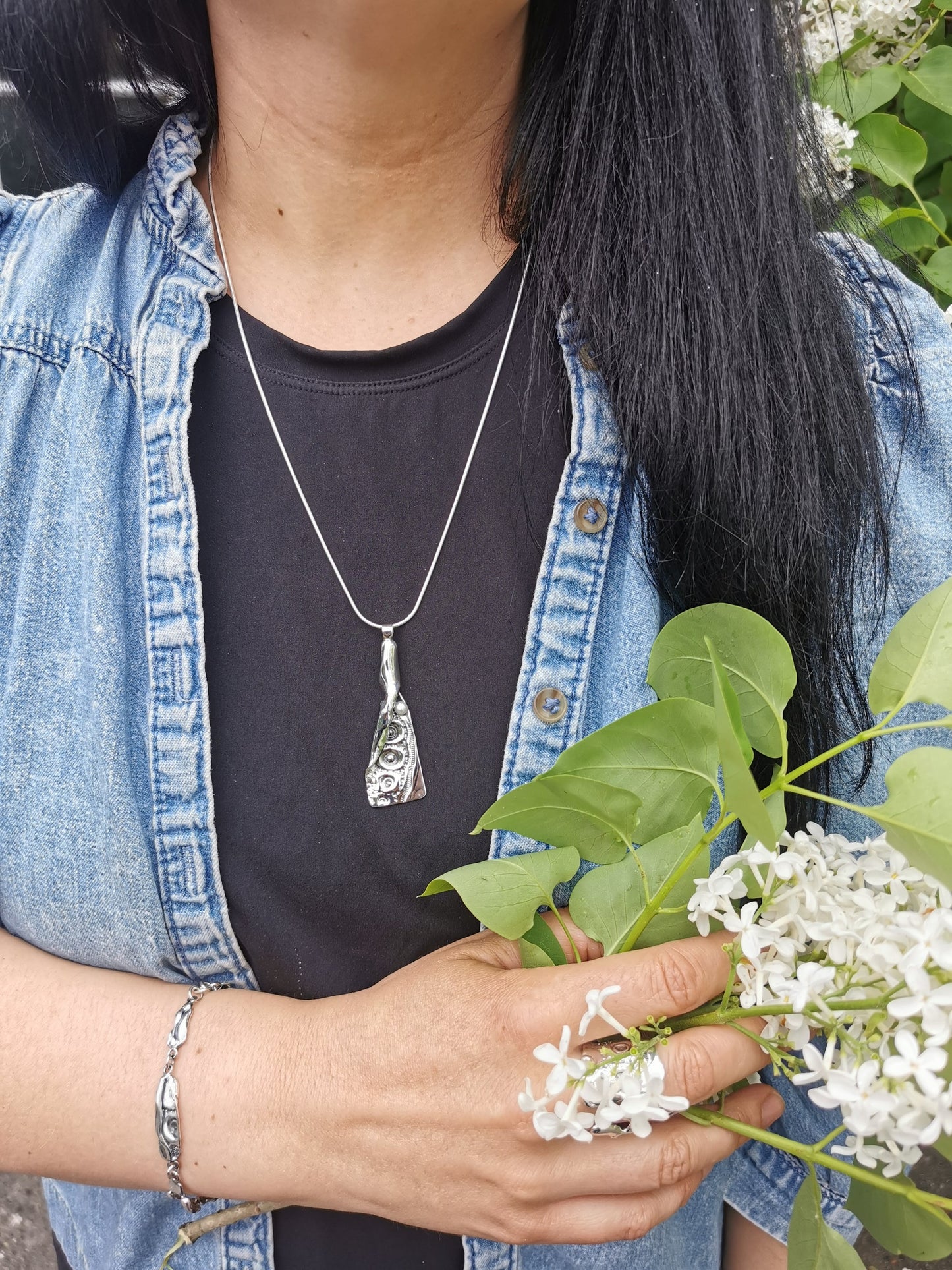 Nacre et oursin perlé