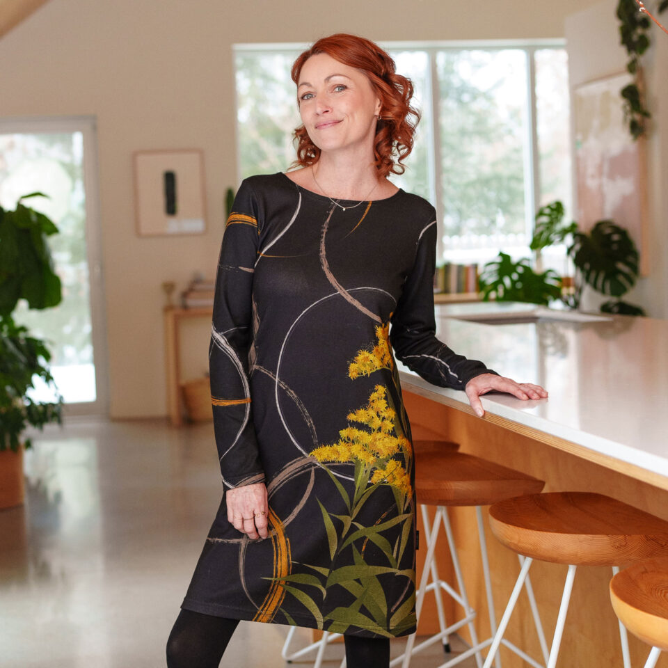 Robe flore Verge d'or