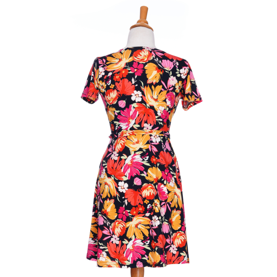 Robe Margarita - Rouge orangé