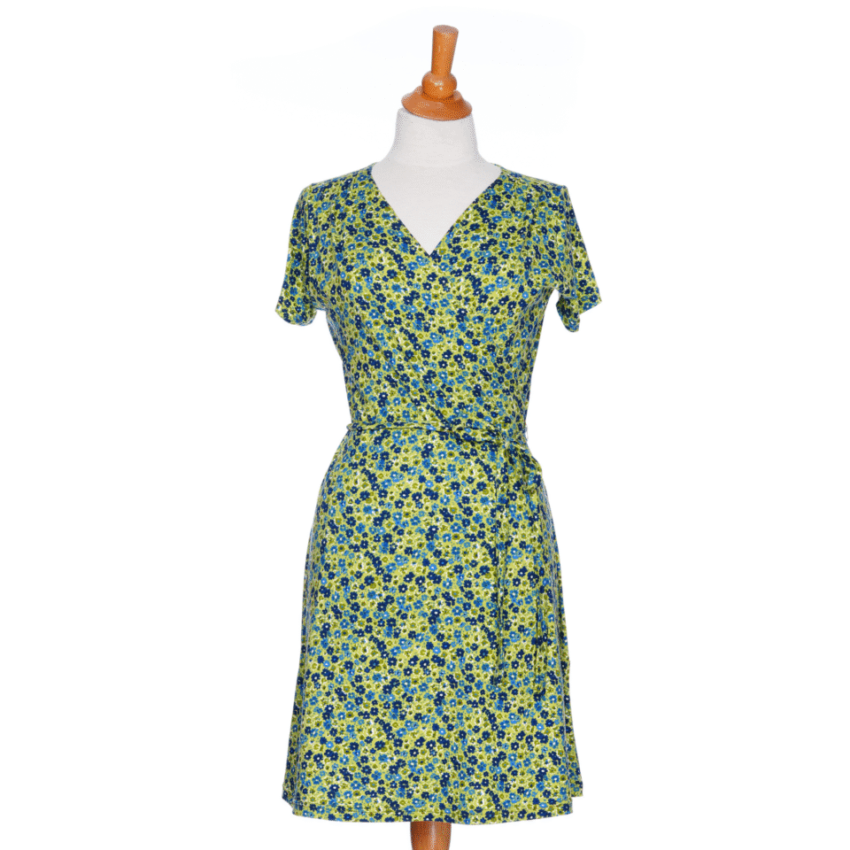 Robe Margarita vert et bleu