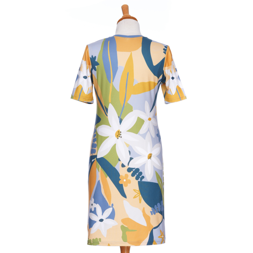 Robe Mojito - Bleu et jaune