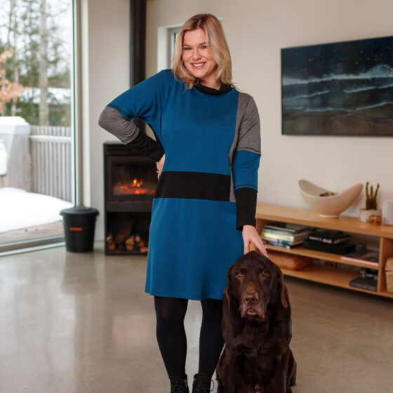 Robe viorne Sarcelle