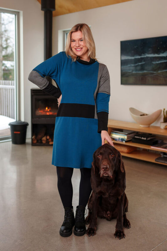 Robe viorne Sarcelle