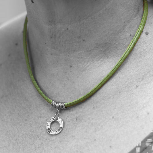 Collier Romy sur cuir - Créart 9800B-1-1