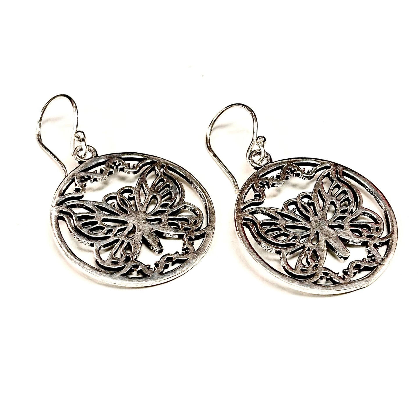C17 Earrings - Silver Butterfly