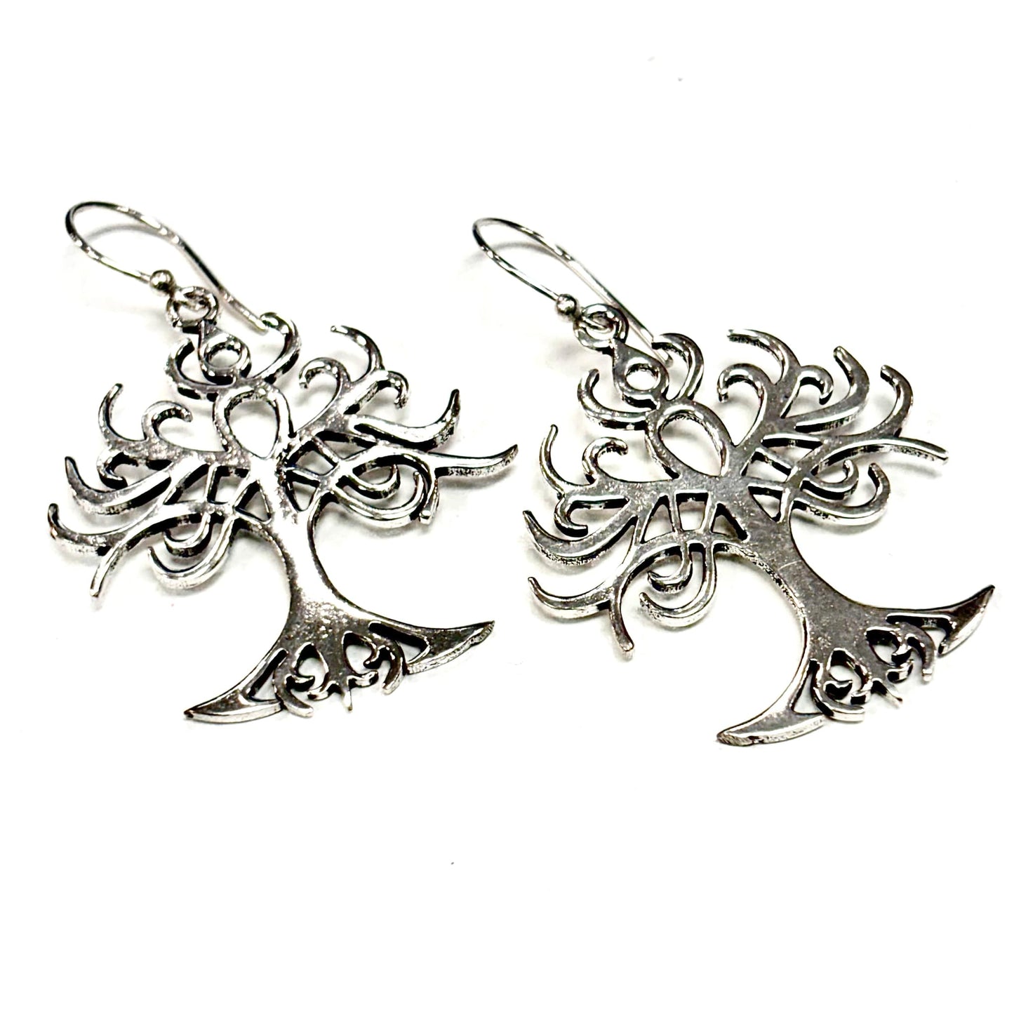 Boucles d'oreilles C23 - Arbre Argent