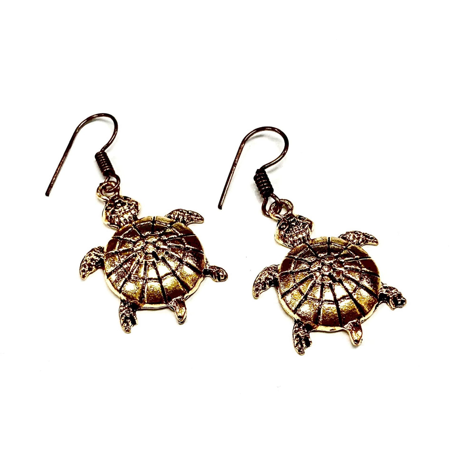 C24 Earrings - Gold Turtle