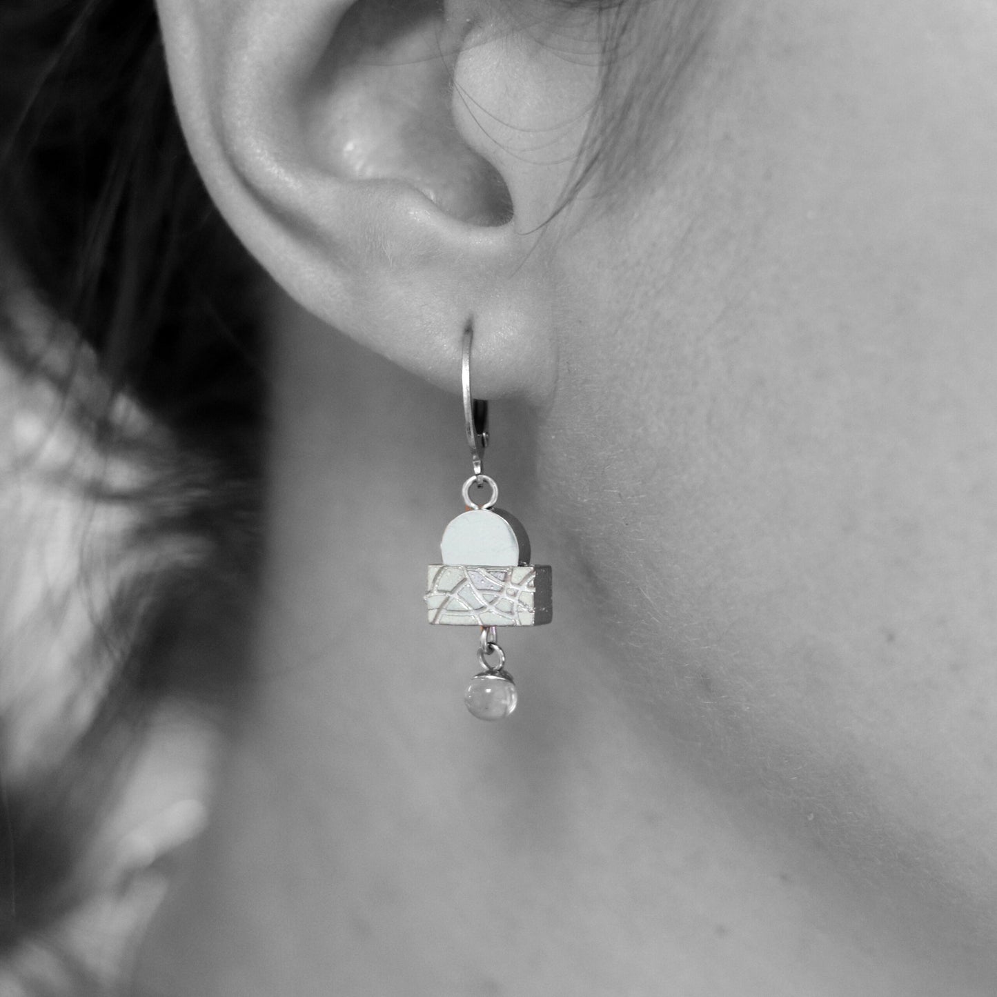 Earring - Sunset - Silver - Créart