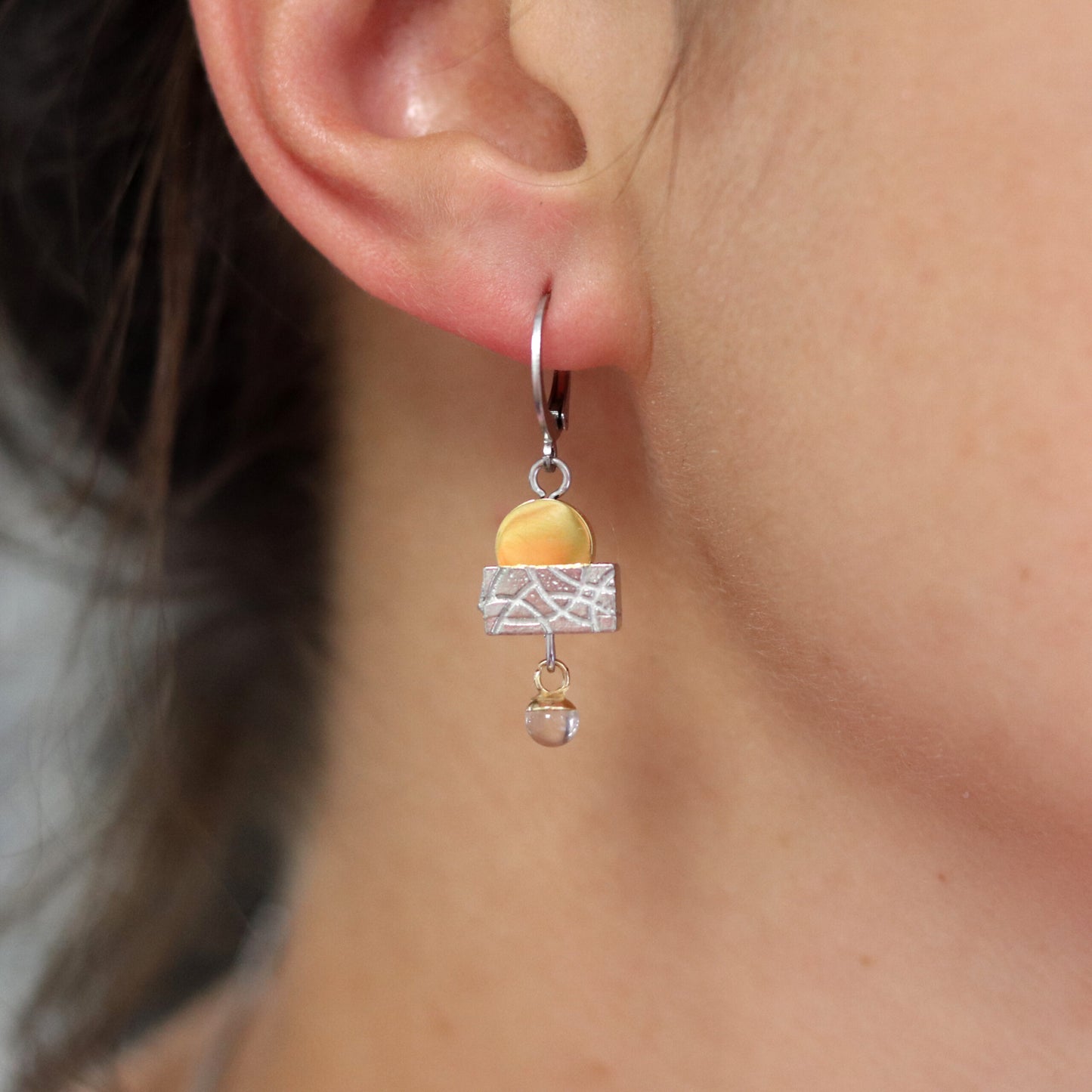 Boucle d'oreille - Sunset - Doré - Créart