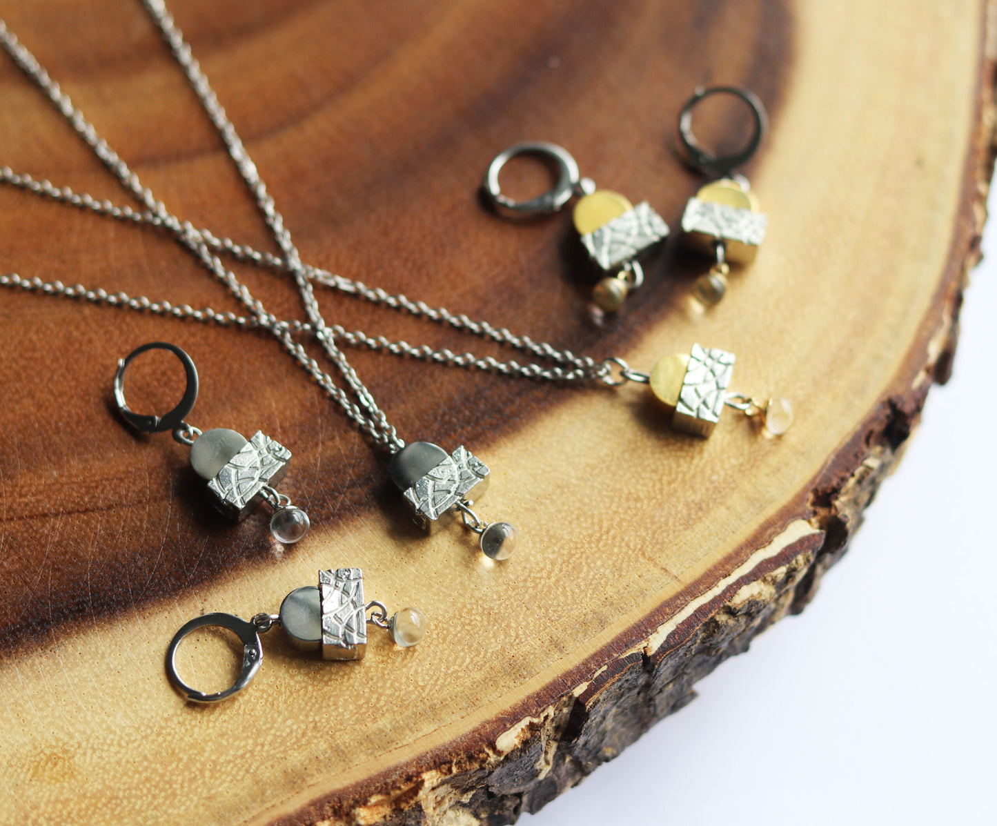 Pendentif Sunset - doré - Cré'art