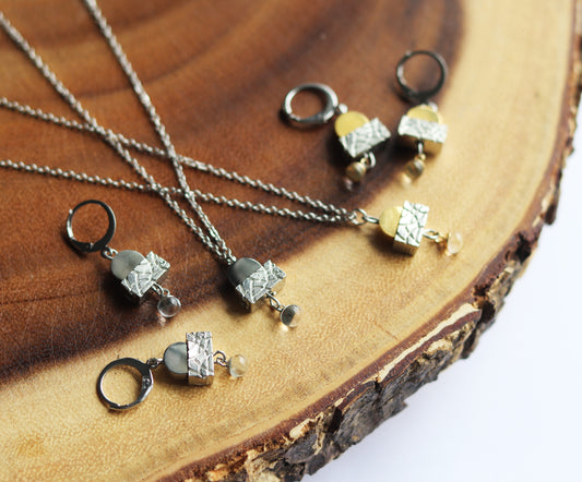 Pendentif Sunset - doré - Cré'art