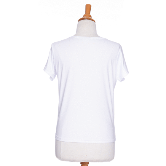 T-shirt tropical Blanc