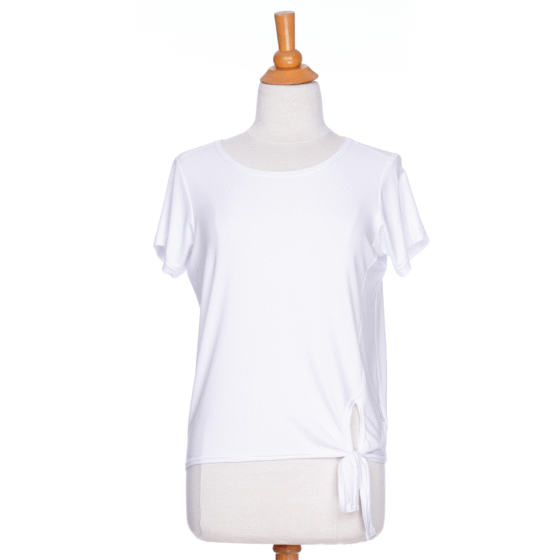 T-shirt tropical Blanc