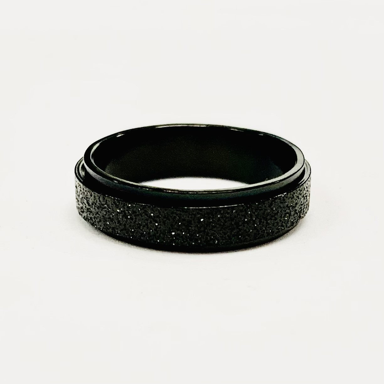 Bague - Rotative - Noir - Création Fish - ZM005