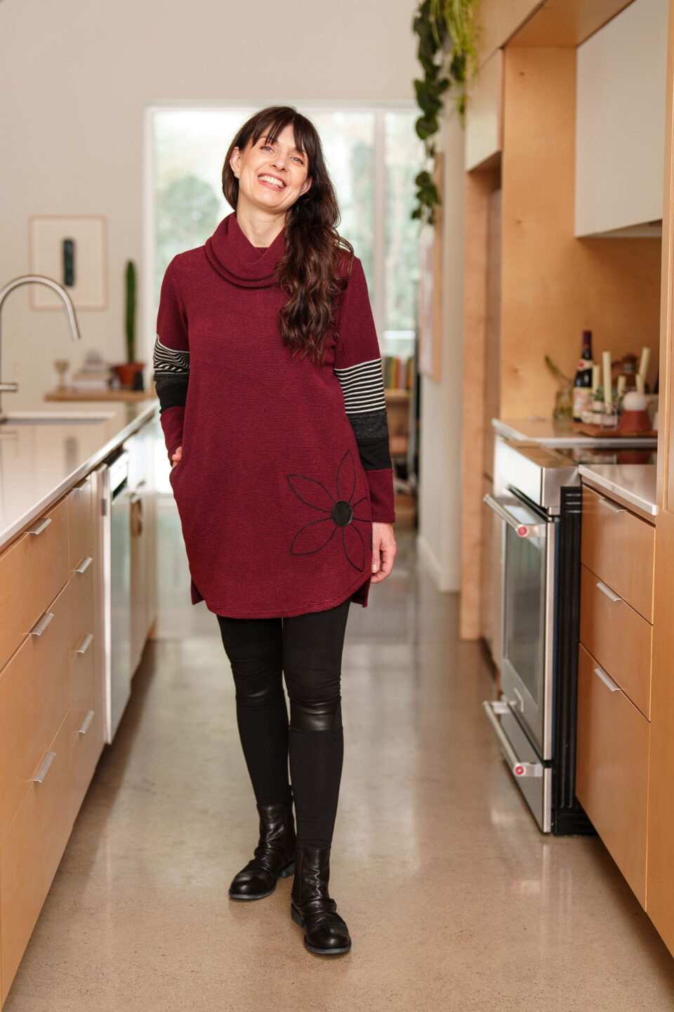 Tunique églantier Bordeaux