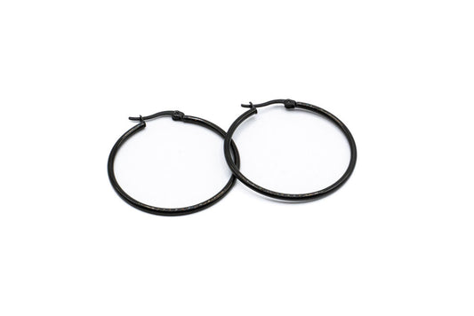 Bo Cercle - Noir - Rouge inox