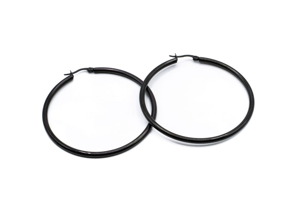 Bo Cercle - Noir - Rouge inox