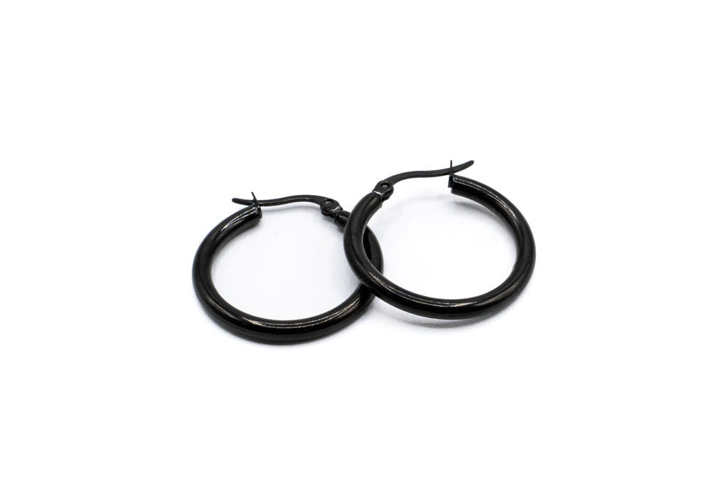 Bo Cercle - Noir - Rouge inox