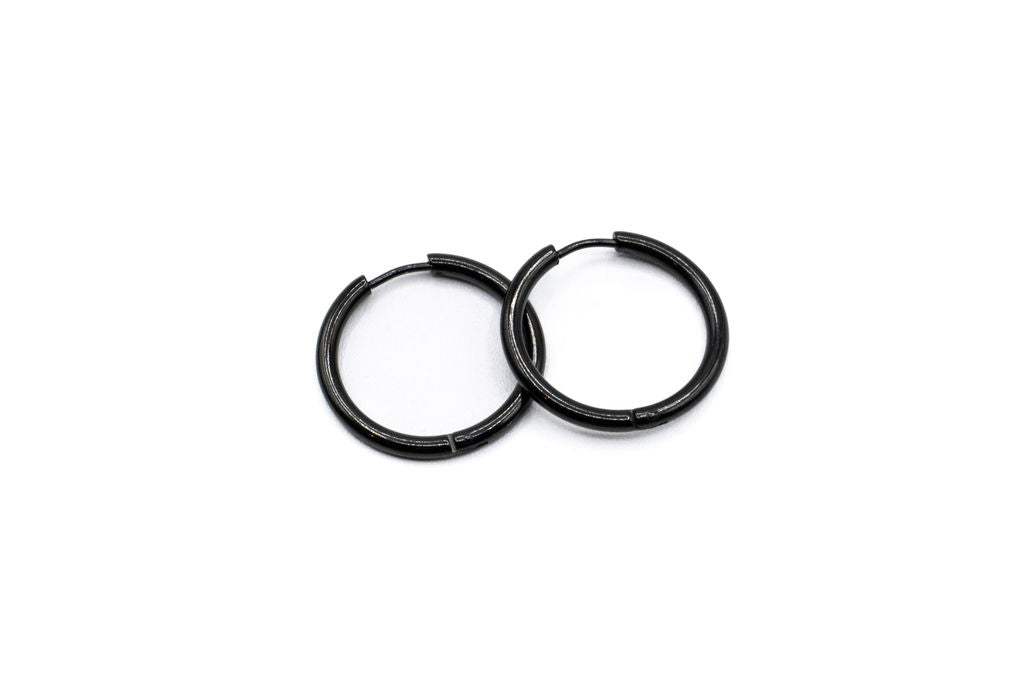 Bo Cercle - Noir - Rouge inox