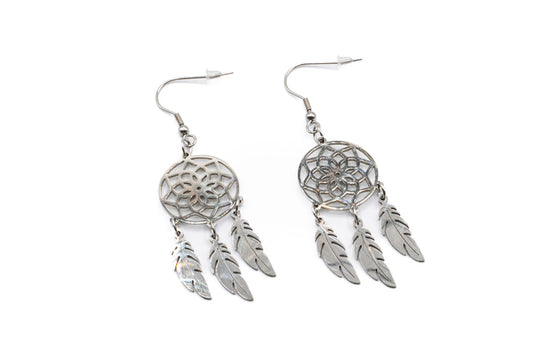 BO capteur de rêve argent - Rouge inox