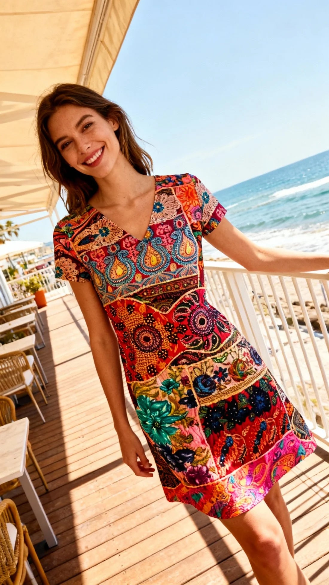 Hilo dress - straight line