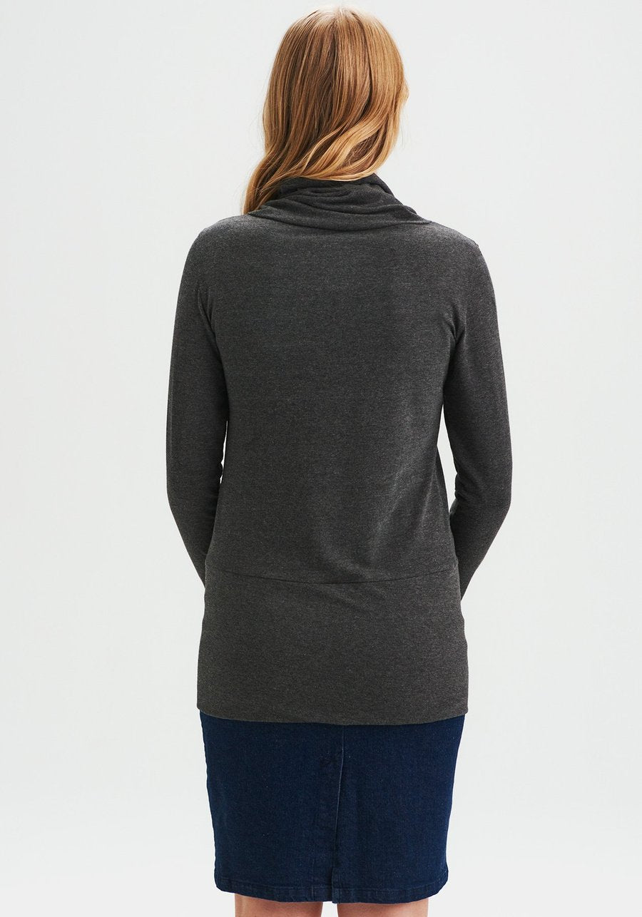 Tunique Abélia Gris Chiné - Message Factory